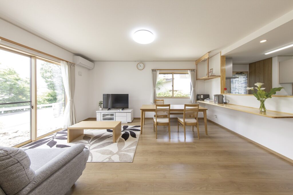 沼田市　肌触りも優しい和紙畳を使った和室のある平屋の家