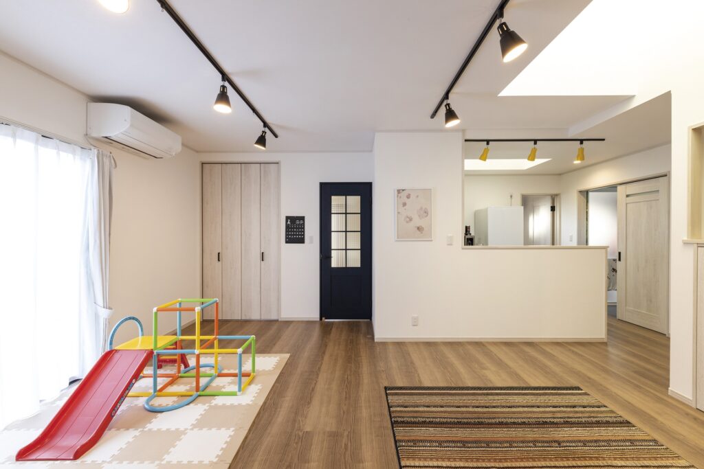 渋川市　リビングを中心に回遊できる平屋の家